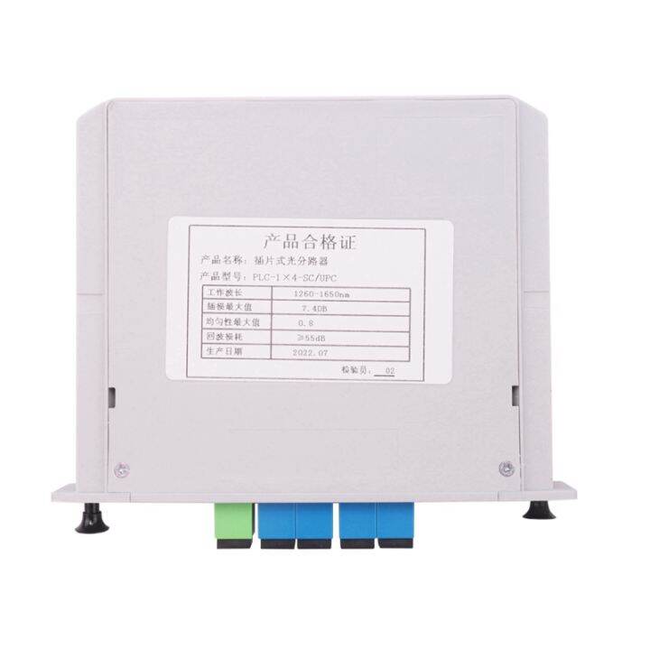 2x-1-4-fiber-optical-plc-splitter-sc-upc-1x4-lgx-box-cassette-card-inserting-plc-splitter-module