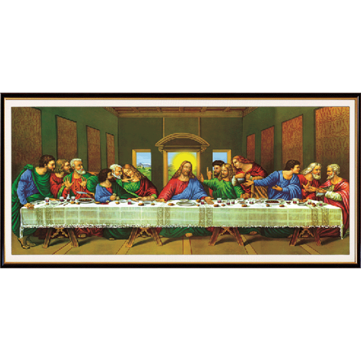 The last supper diamond painting Catholic Jesus Full bead cross stitch ...