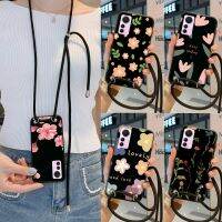 （A Boutique）สร้อยคอเชือกเส้นเล็กเคสสำหรับ Vivo ปลอกเชือก Y77 Y72 Y53s Y55 Y33s กันชนเคสมือถือ5กรัม