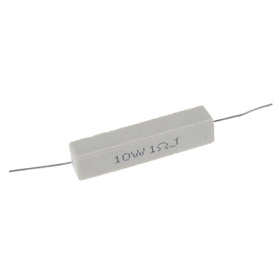 10 Pcs Wirewound Ceramic Cement Resistor 1 Ohm 5% 10W Watt