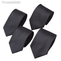 ☇ New Mens Tie 8cm 7cm 6cm Classic Black Slim Ties for Men Accessories Neckties Wedding Party Formal Dress Casual Solid Gifts Tie