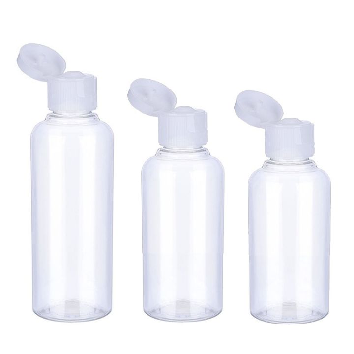 3-5-10pcs-travel-bottle-5ml-10ml-30ml-50ml-60ml-100ml-120ml-makeup-empty-plastic-bottles-flip-cap-for-liquid-lotion-cream