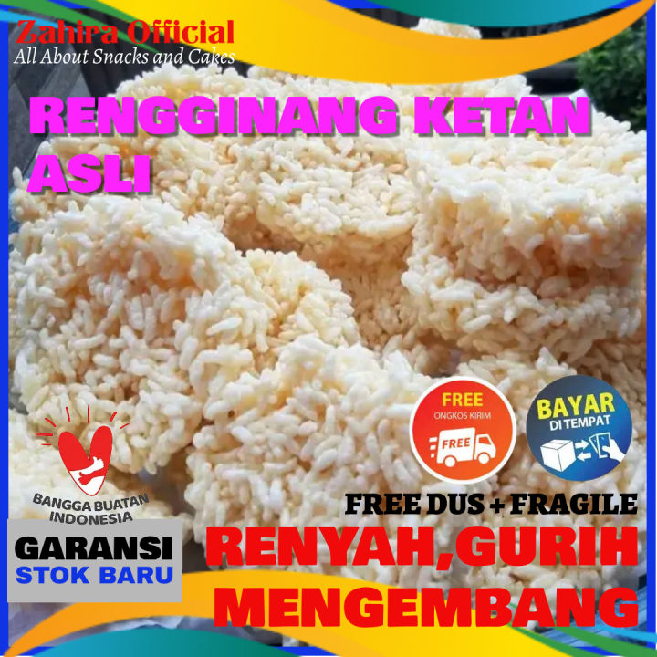 Kerupuk Rengginang Mentah Ketan Rasa Bawang Original 500 Gram Lazada Indonesia 5492