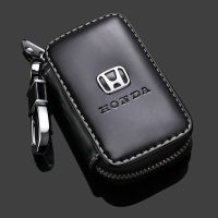 กระเป๋าใส่กุญแจหนังเคสถุงคลุมกระเป๋ากุญแจรถยูนิเวอร์ซอลสำหรับกล้อง Honda Accord Civic Vezel Vision รุ่นซีอาร์วีรุ่นโอเดสซี่ City Jade Insight Elysion