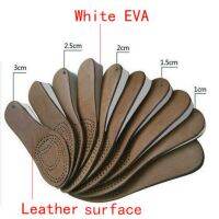 Unisex Breathable genuine leather rising insole height increasing shoes insole for Men or Women absorb sweat