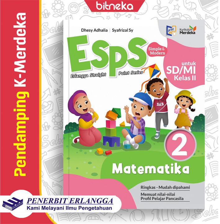 Buku Esps Matematika Sdmi Kelas 2 Kurikulum Merdeka Erlangga Lazada Indonesia 