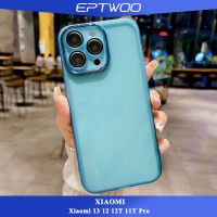 EPTWOO สำหรับ Xiaomi 13 12 12T 11T 11 Pro Lite เคสโทรศัพท์ในตัวเต็มเลนส์ป้องกันกล้องกันกระแทกคริสตัลใสใสนุ่ม TPU ฝาหลัง XLE-02