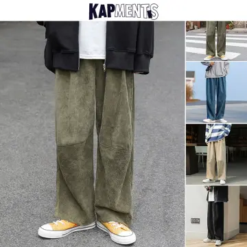 Mens Pants 2023 Winter New Japanese Men Corduroy Harem Pants