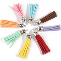 【YF】∏☋◙  10pcs 58mm Leather Tassels Pendants Suede Fringe Tassel Keychain Cellphone Jewelry Findings Earrings Accessories