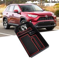 ที่เก็บฟิวส์บ็อกซ์ที่เก็บสัมภาระตรงกลางรถยนต์สำหรับ XA50 RAV4โตโยต้า2019 2020 2021 2022คอนโซลกลางอุปกรณ์จัดระเบียบ