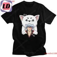 LD Carelin1188 2022 Kawaii Gintama Gintoki Sakata T Shirt For Men Short Sleeve Sadaharu T-shirt Graphic T-shirt Cotton Anim