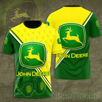 John Deere Racing Team 3D T-Shirt Summer Fashion Men Oversized Tee Shirts Short Sleeve Children Clothing 03