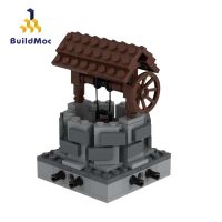 Buildmoc โมเดลน้ำดีสถาปัตยกรรมแบบชนบทอาคารในเมืองเมืองอิฐบล็อกตัวต่อของเล่นสำหรับของขวัญสำหรับเด็ก