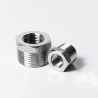 1/8 1/4 3/8 1/2 3/4 1 1-1/4 BSP Male To Female Thread 304 Stainless Steel Reducer Bushing Reducing Pipe Fitting Connector