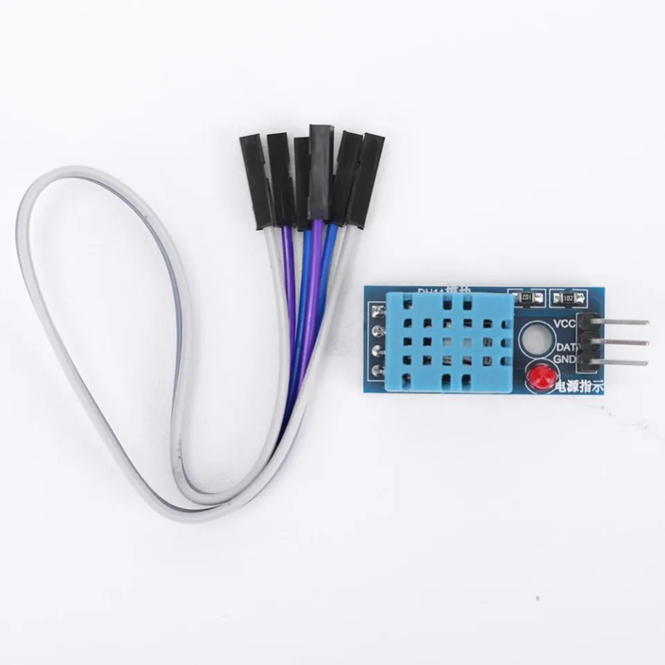 Weewooday 10 Pieces DHT11 Temperature Humidity Sensor Module Digital Single  Bus 3.3V-5V, Humidity Measure Range 20%-95% Temperature Measure Range