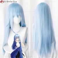 HOT”Misscoo วิกผมคอสเพลย์อนิเมะ That Time I Got Reincarnated as a Slime Rimuru Tempest 70 ซม. ทนความร้อน สีฟ้าอ่อน