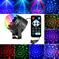 Angelila MINI RGB 3W คริสตัลไฟดิสโก้ไฟเวที LED DJ KTV ดิสโก้ไฟเลเซอร์หลอดไฟ Multicolor + รีโมทคอนโทรลนำโรแมนติกสำหรับชีวิต