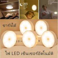 【คุณภาพสูง】ไฟ LED ไร้สาย แบบชาร์จไฟ USB เซ็นเซอร์จับการเคลื่อนไหว