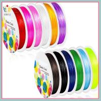 HWSJ สี12สี สายรัดยืดหยุ่นสำหรับกำไลข้อมือ 8mm คะ สายอีลาสติก สำหรับทำสร้อยข้อมือ ดีไอวาย สำหรับเครื่องประดับงานฝีมือ DIY