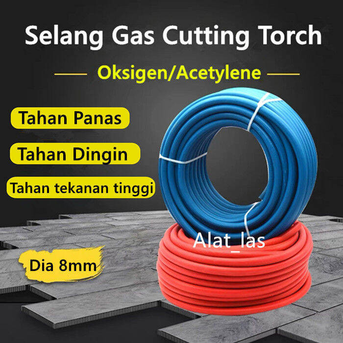 Selang Las Blender Oxy Oksigen Acetylene Gas Welding Hose 8mm 3 Lapis