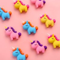 40pcs / Lot Wholesale Unicorn Erasers Lovely Rubber Kawaii Kids Promotion Kid Gift School Student Stationery Office Accessory