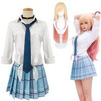 Kitagawa Marin Cosplay Anime My Dress Up Darling Kitagawa Marin Cosplay Costume Dresses School Uniform Wig Earrings Suit Girls