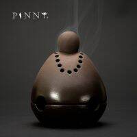 PINNY Zen กระถางธูปไม้จันทน์งานฝีมือเซรามิกสำหรับเผาธูปเซรามิกรูปกรวยพระพุทธรูปทรงกรวย Hiasan Kamar