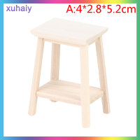 xuhaiy 1:12 dollhouse Miniature ไม้บอนไซเก้าอี้รุ่นเฟอร์นิเจอร์อุปกรณ์เสริม