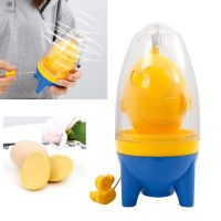 ✢ Home Egg Scrambler Hand Eggs Shaker Mixer Food Grade Silicone Egg Spinner Manual Tool In Shell Egg Spinner For Hard Boiled Eggs