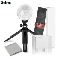 Photography Prism Crystal Round Ball Cube Triangular Shape with 1/4 Mini Tripodand Microfiber Cloth Photography Accessory