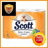 กระดาษชำระ SCOTT SKIN CARE แพ็ค6TOILET TISSUE SCOTT SKIN CARE PACK 6 **ด่วน สินค้าเหลือไม่เยอะ**