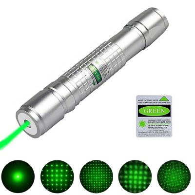 ❄✆ 532nm 8000M High Power Green Laser Pointer Adjustable Focus Star shape Light Pen Lazer Beam Military Green Lasers