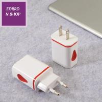 EORRON สากล 5V 2.1A ที่ชาร์จติดผนัง พอร์ต USB คู่ การชาร์จอย่างรวดเร็ว หยดน้ำนำแสง หัวชาร์จโทรศัพท์มือถือ ปลั๊ก US/EU เครื่องชาร์จ USB หัวชาร์จ