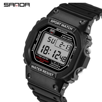 SANDA G Style Sports Watch Men And Women Couple Waterproof Military Watch Vibration Fashion Analog Quartz Electronic Watch