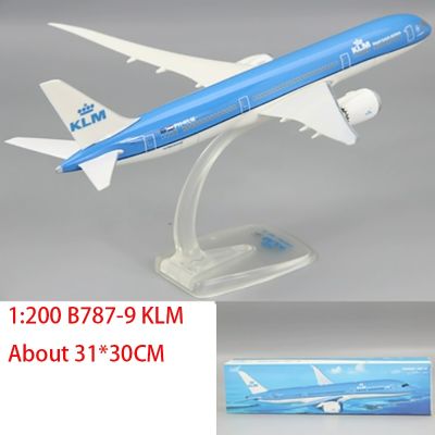 1:200ขนาด KLM B787-9 B737-800สายการบิน ABS เครื่องบินพลาสติกของเล่นโมเดลเครื่องบินเครื่องบินของเล่นเก็บสะสมของเล่นโมเดล