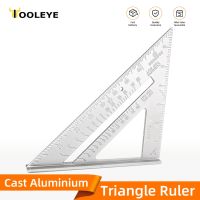 Triangular Ruler 7 Inch Aluminium Alloy Woodworking Set Square Measuring Tools Carpentry Gauges Angle Protractor Triangle Ruler Shoes Accessories