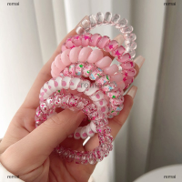 remai สายรัดผมแบบยืดหยุ่นสำหรับสายโทรศัพท์สีลูกกวาดสำหรับผู้หญิง6ชิ้น เซ็ตใหม่