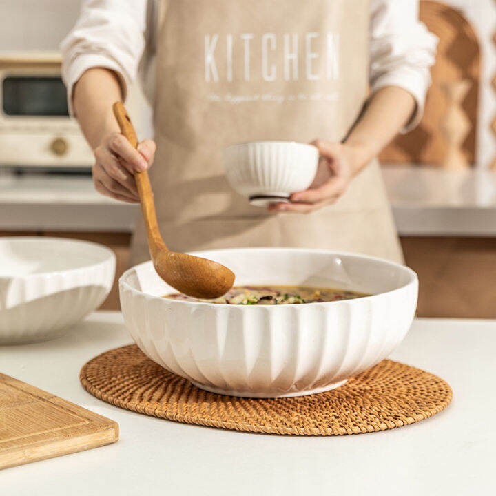 Soup Plate Ceramic Big Soup Bowl Household Extra Large Boiled Fish Bowl