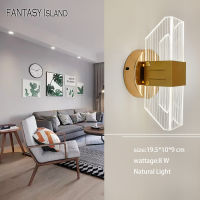 Minimalist Modern Wall Lamps Living Room Bedroom Bedside LED Sconce black golden Lamp Aisle Lighting decoration