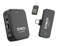 SYNCO G1TL *ของแท้รับประกัน 1ปี* Wireless Microphone ไมค์ไร้สายสำหรับมือถือ 2.4 GHz, รองรับทั้ง Android/ iOS ฟรี!! Windshield, สายชาร์จ