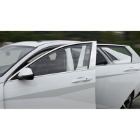 6pcs Car Chrome Window Pillar Posts Door Trim Decal Cover for Hyundai ElantraAvantei30 Sedan 2021-2023 Exterior Parts