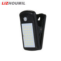 LIZHOUMIL ไฟติดนอกบ้าน40LED,ไฟกันขโมยไร้สายเครื่องตรวจการจับน้ำ Ip65ได้3โหมดสำหรับรั้วดาดฟ้าโรงรถ