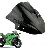 กระจกรถจักรยานยนต์ Windscreen Double Bubble สำหรับ Kawasaki Ninja 300 EX300 2013 2014 2015 2016 2017อุปกรณ์เสริมรถจักรยานยนต์