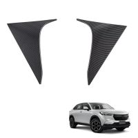 Car Carbon Fiber Rear Window Side Spoiler Canards Splitter for Honda HRV HR-V 2022 2023 Triangle Windshield Trim Sticker