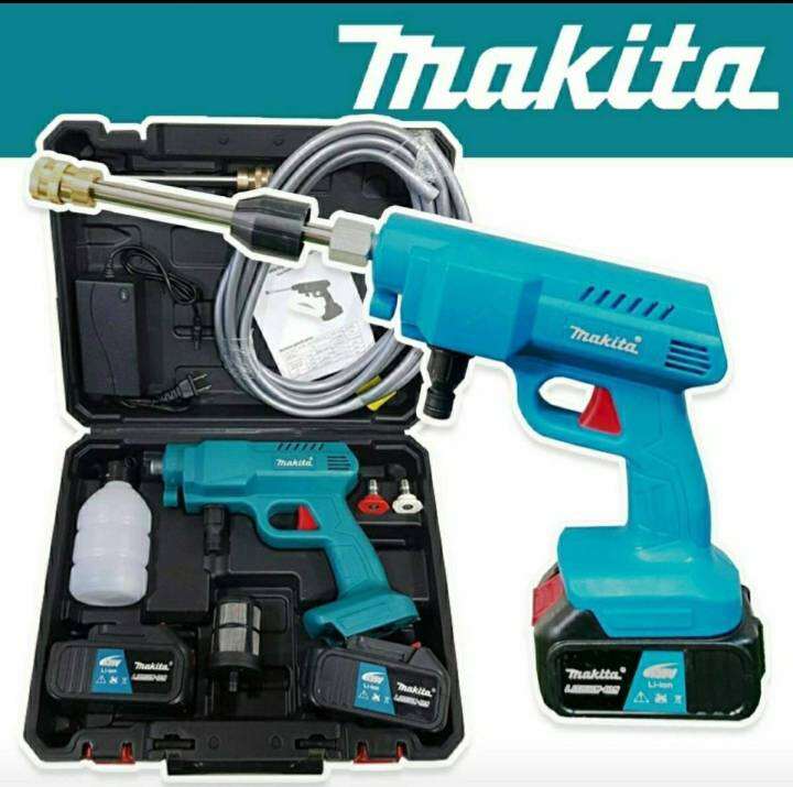 ส่งฟรี-ไม่ต้องใส่โค้ด-เครื่องฉีดน้ำแรงดันสูง-ปืนฉีดน้ำ-makita-แบต229v-พร้อมอุปกรณ์-ตรงปก