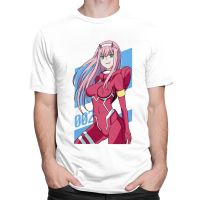 Classic Darling In The Franxx Shirt For Men Fathers days Zero Two T Shirt Manga Animated Tv Show Tshirts Cotton Tee Top Gift|T-Shirts|   - AliExpress