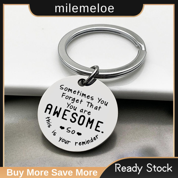 MLE Funny Inspirational Keychain Best Friend Keychains Thanks Gift for ...