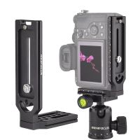 Universal Quick Release L Plate Bracket Vertical Video Shooting with 1/4 Inch Screw for Canon Nikon Sony DSLR Camera Arca Swiss