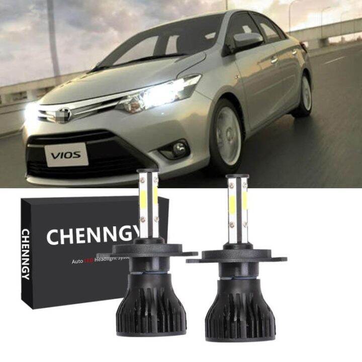 FOR Toyota Vios E Spec J Spec 2013 2014 2015 2016 2017 2018 2019 2pc H4 LED Headlamp