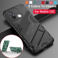 สำหรับ Xiaomi Redmi 12C Redmi12C 12 C เคสโทรศัพท์3D เกราะที่วางกันกระแทกที่ยึดป้องกันปลอกฝาครอบด้านหลังเคสแข็ง